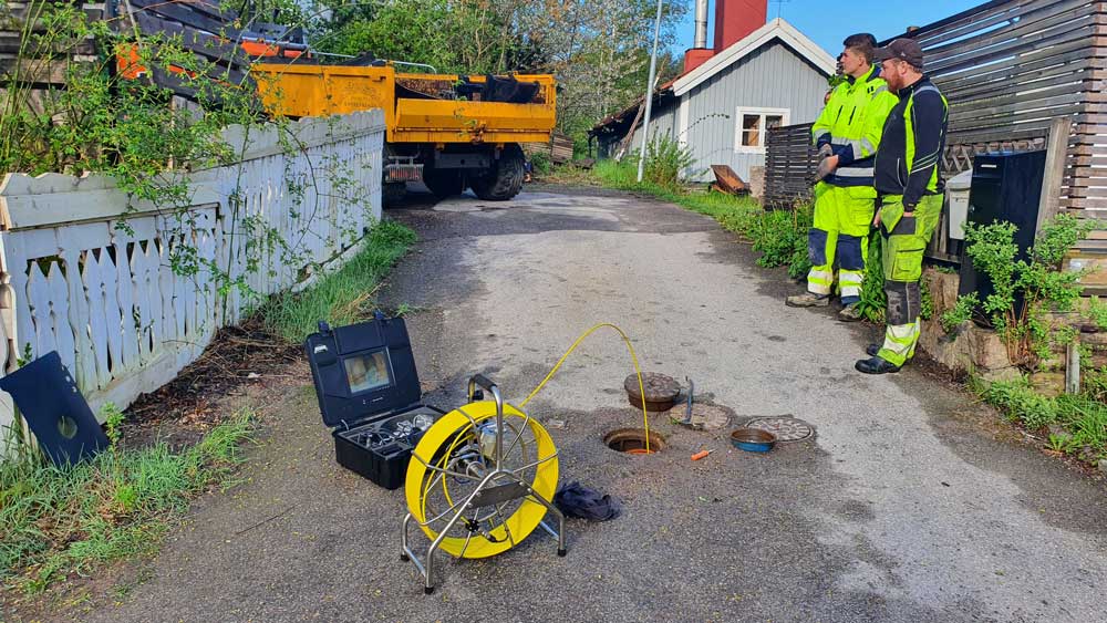 en inspektion med kamera